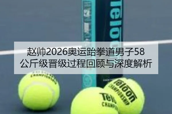 赵帅2026奥运跆拳道男子58公斤级晋级过程回顾与深度解析
